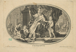 Joan Bonnard ml., René Antoine Houasse – Alegória múdrosti, výrečnosti, vycíbrenosti (Výrečnosť) 