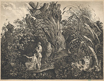 Carl Wilhelm Kolbe – Pár v arkadickej krajine (Obetovanie Panovi) 