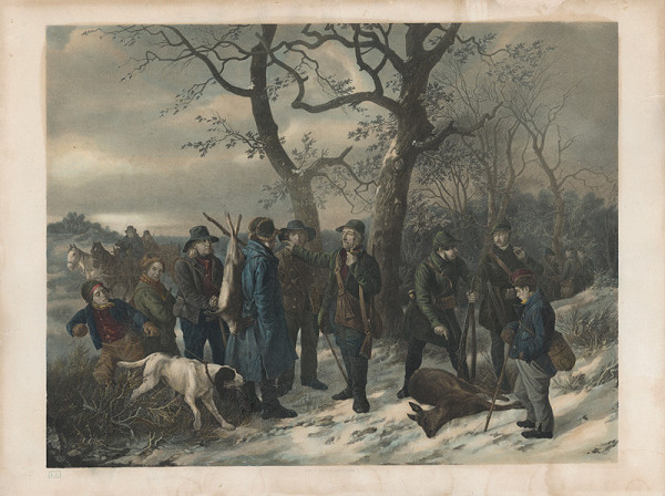 Nemecký grafik – Zimná poľovačka 