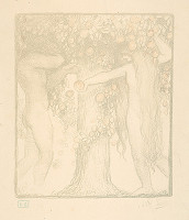 Abel Pann – Adam a Eva pod stromom poznania 