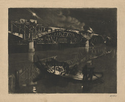 M. Alex – Nočný pohľad na Pelc v Tyrolku v Prahe 