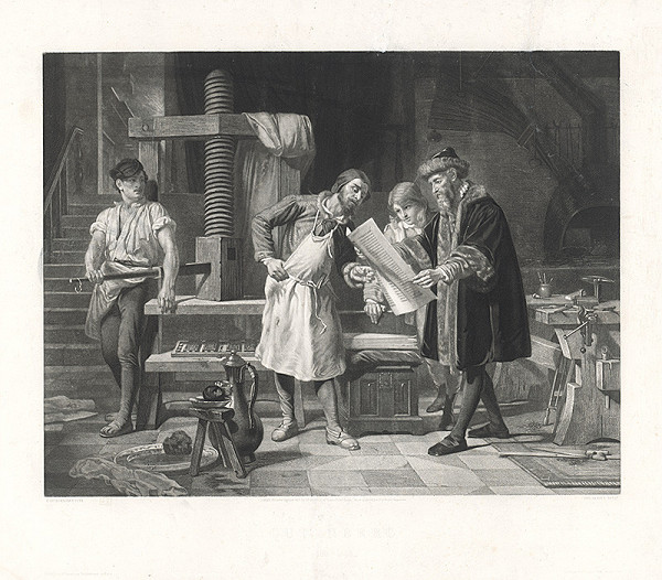 Auguste Louis Charles Ledoux, Eugène-Ernest Hillemacher – Gutenberg v oficine