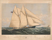 C. Parsons, Currier & Ives – Yacht Henrietta 