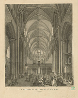 Nér, Pierre Louis Meunier – Pohľad do katedrály St. Mauricia vo Vienne vo Francúzsku (ilustrácia z Voyage pittoresque de la France ... Destailleur Province, zv. 14) 