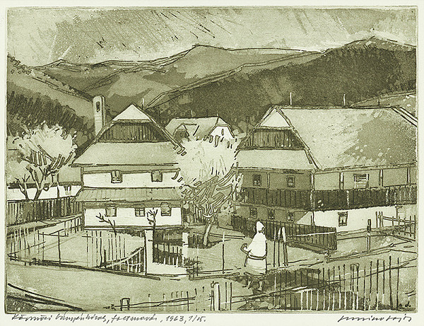 Lajos Luzsicza – Štiavnické banícke domy 