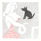 Árpád Luzsicza – Žena s čiernym psom 