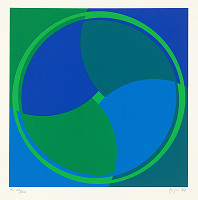 János Fajó – Modrý-zelený 