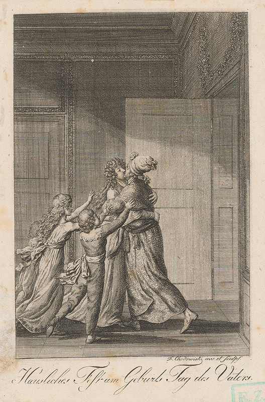 Daniel Nikolaus Chodowiecki – Narodeniny otca (Domáca oslava otcových narodením) 