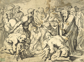 Theodor van Thulden, Francesco Primaticcio – Obetovanie čiernych zvierat (zo série De werken van Odysseus) 