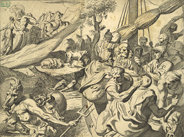 Theodor van Thulden, Francesco Primaticcio – Héliov dobytok (zo série De werken van Odysseus) 