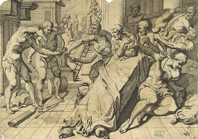 Theodor van Thulden, Francesco Primaticcio – Odyseus lukom zabije jedného z nápadníkov svojej ženy (zo série De werken van Odysseus) 
