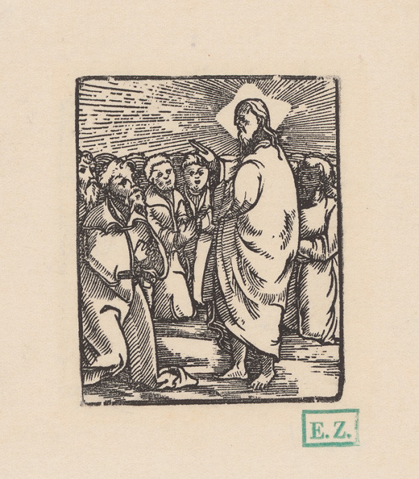 Kopista, Hans Leonhard Schäufelein, Monogramista IS s lopatkou – Uzdravenie slepého 