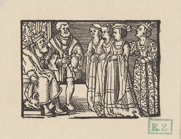 Kopisti, Hans Brosamer – Fortunatus si vyberá nevestu z troch grófskych dcér