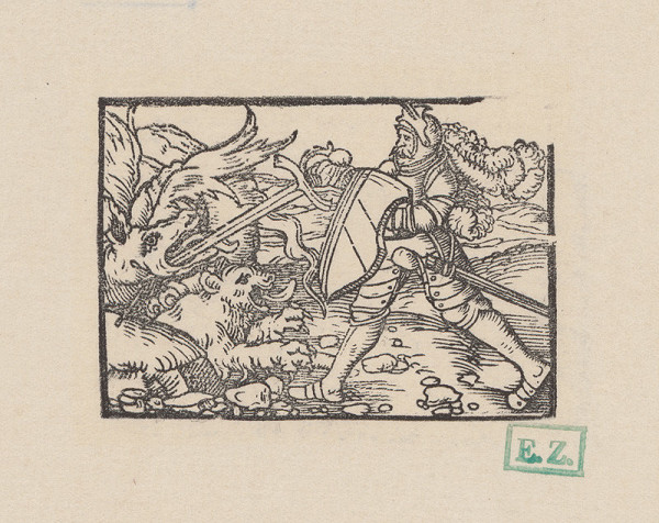 Kopisti, Hans Brosamer – Bruncvík pomáha levovi zabiť draka 