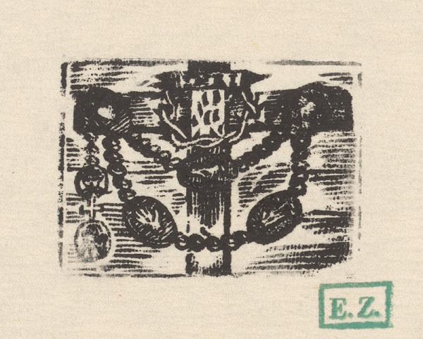 Provinčný grafik s barokovými rezíduami – Bolestný ruženec s piatimi Kristovými ranami 