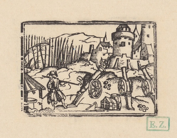 Remeselný manieristický ilustrátor Histórií a kroník – Delá pod hradom