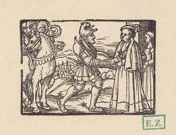 Kopisti, Hans Brosamer – Stretnutie rytiera Petra a krásnej Magelóny 