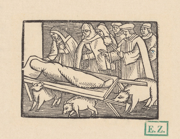 Norimberskí kopisti frankfurtského vydania Dyl Vlenspiegel – Eilenšpígelov pohreb