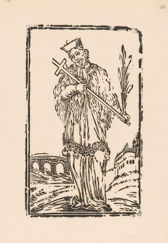 Slovenský grafik z 1. polovice 19. storočia – Svätý Ján Nepomucký