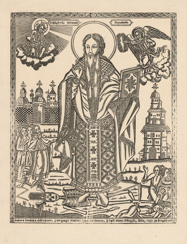 Ukrajinský grafik z polovice 19. storočia – Svätec 
