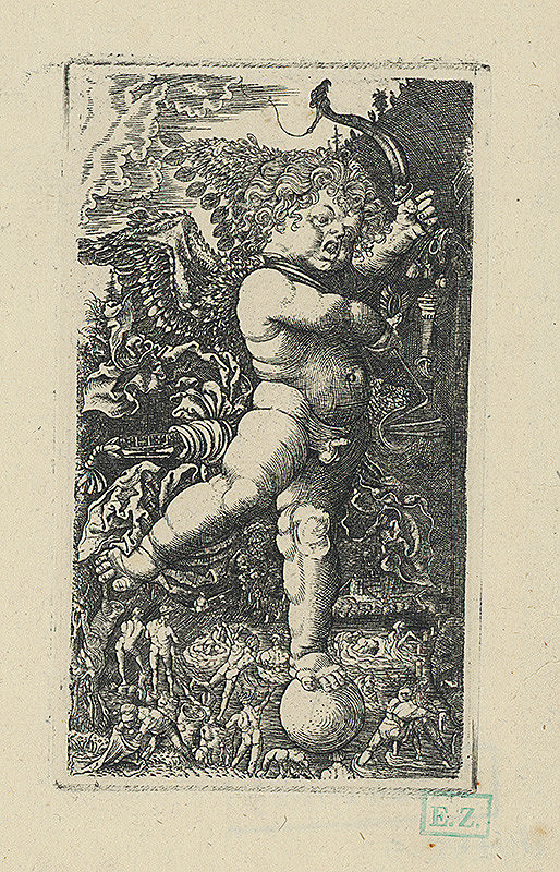 Hans Leinberger – Rozhnevaný Amor na guli 