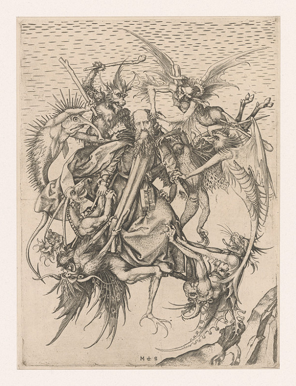 Martin Schongauer – Svätý Anton s démonmi