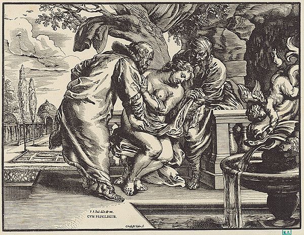 Christoffel Jegher, Peter Paul Rubens – Zuzana a starci