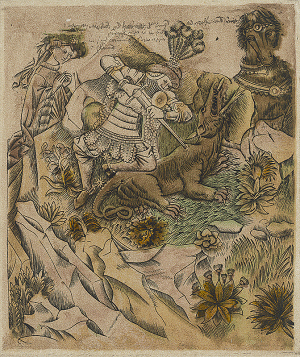 Majster hracích kariet, Autor činný na Hornom Rýne v polovici 15. storočia – Svätý Juraj