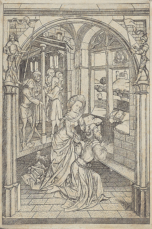 Majster E.S., Autor činný na Hornom Rýne v polovici 15. storočia – Sibyla a cisár Augustus