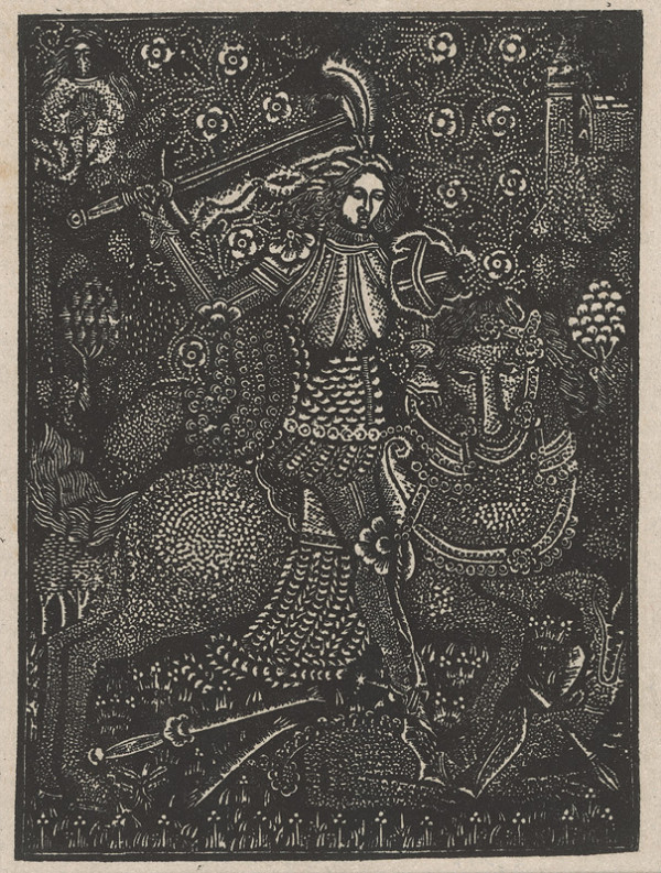 Nemecký grafik činný okolo 1440-1460 – Svätý Juraj