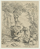 Giovanni Benedetto Castiglione, Giovanni Giacomo de Rossi, Alfred Stix – Panova slávnosť (Bakchanália pred Panovou hermou) 