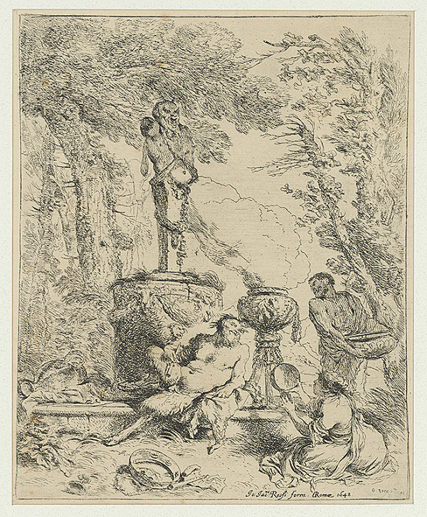 Giovanni Benedetto Castiglione, Giovanni Giacomo de Rossi, Alfred Stix – Panova slávnosť (Bakchanália pred Panovou hermou) 