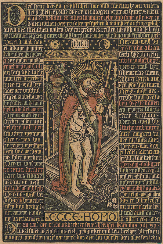 Nemecký grafik z 2. polovice 15. storočia – Ecce Homo