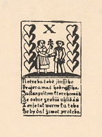 Slovenský grafik z 18. storočia – Hracia karta 