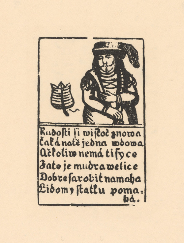 Slovenský grafik z 18. storočia – Hracia karta