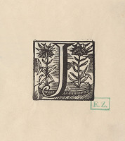 Remeselný pravdepodobne pražský rezač iniciál – Iniciála J 