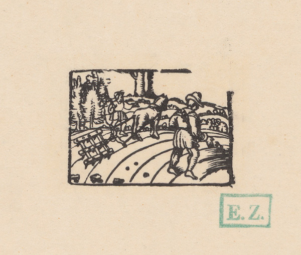 Remeselný kopista, Hans Sebald Beham – Kalendárové záhlavie mesiaca september 