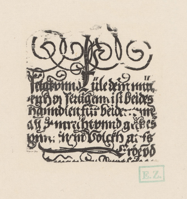 Remeselný grafik – Torzo doskotlače 