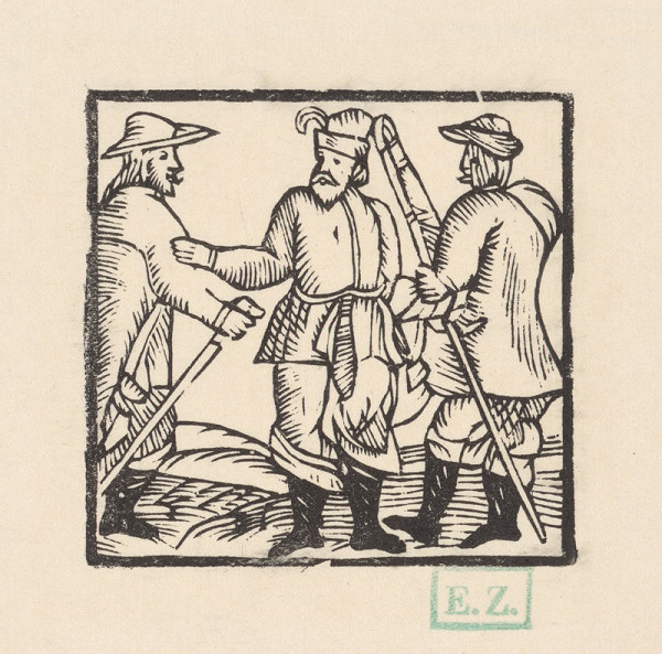 Naivný linearista – Traja rokujúci sedliaci