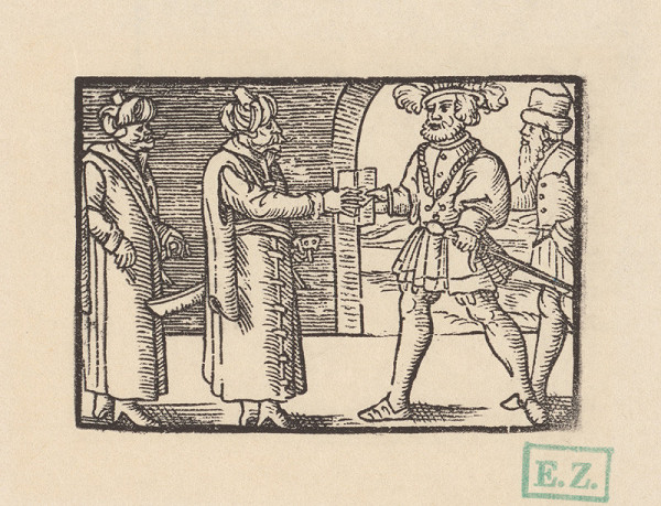 Kopisti, Hans Brosamer – Fortunátus prichádza k sultánovi 