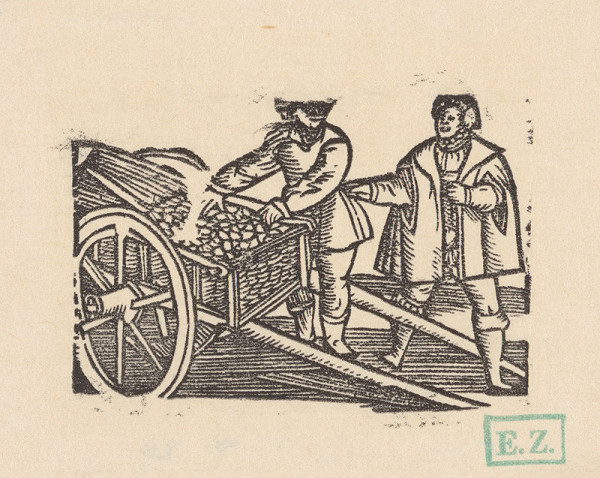 Norimberskí kopisti frankfurtského vydania Dyl Vlenspiegel – Eilenšpígel ujedá sedliakovi slivky a ešte ho balamúti o ich stráviteľnosti