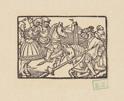 Kopisti, Hans Brosamer – Súboj dvoch rytierov na koňoch za prítomnosti šaša 