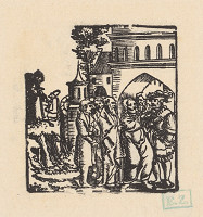 Grafik, Hans Springinklee, Erhard Schön – Uzdravenie stotníkovho sluhu 