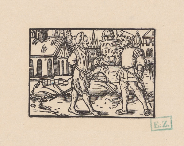 Kopisti, Hans Brosamer – Konverzácia dvoch rytierov na kraji mesta 