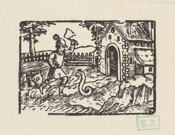 Profesionálny rezač štočkov, Hans Wolff Glaser, Wolfgang Strauch, Hans Weigel – O chudobnom človekovi a jašteričke 