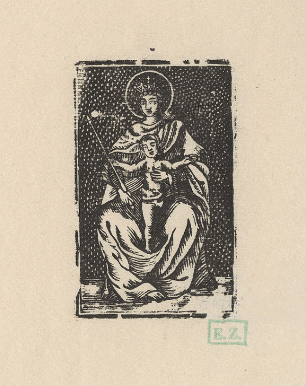 Provinční grafici obľubujúci bodkované pozadie – Panna Mária montseratského typu