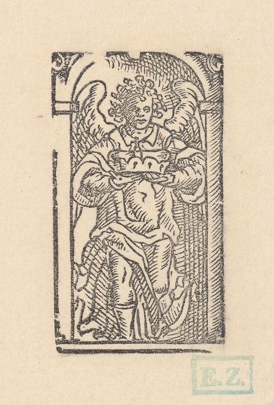 Ilustrátor zdôrazňujúci objem, Jan Willenberger, Virgil Solis ml. – Anjel s kniežacou čiapkou v rukách