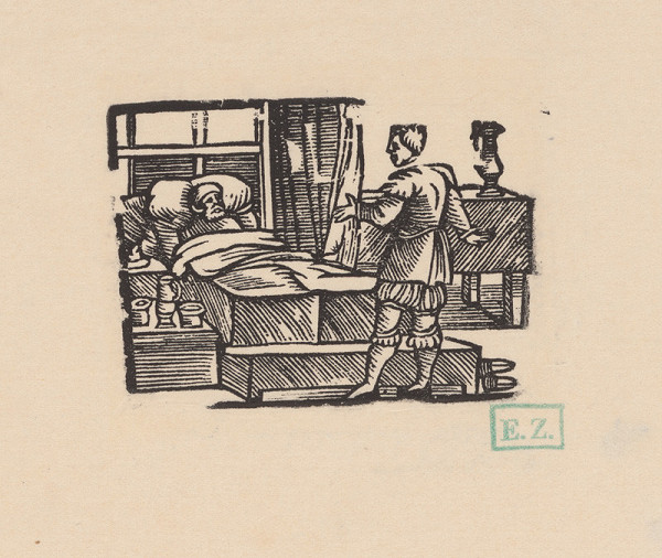 Norimberskí kopisti frankfurtského vydania Dyl Vlenspiegel – Eilenšpígel lieči lekára