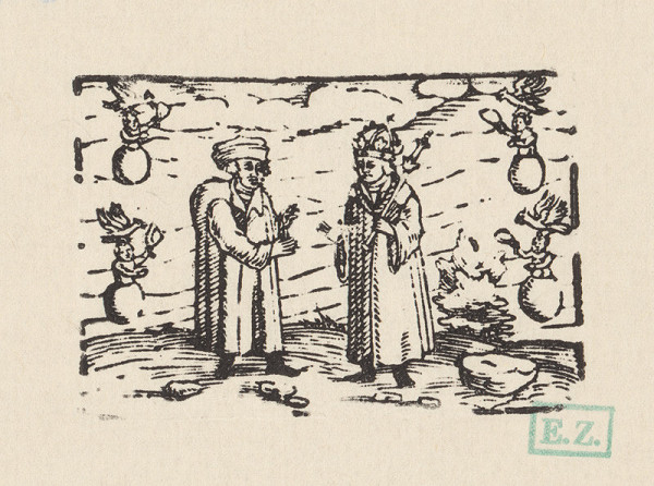 Profesionálny rezač štočkov, Hans Wolff Glaser, Wolfgang Strauch, Hans Weigel – Ezop stavia egyptskému kráľovi Nektanabovi vežu, ktorá sa nedotýka zeme, ani oblakov pomocou štyroch cvičených orlov 