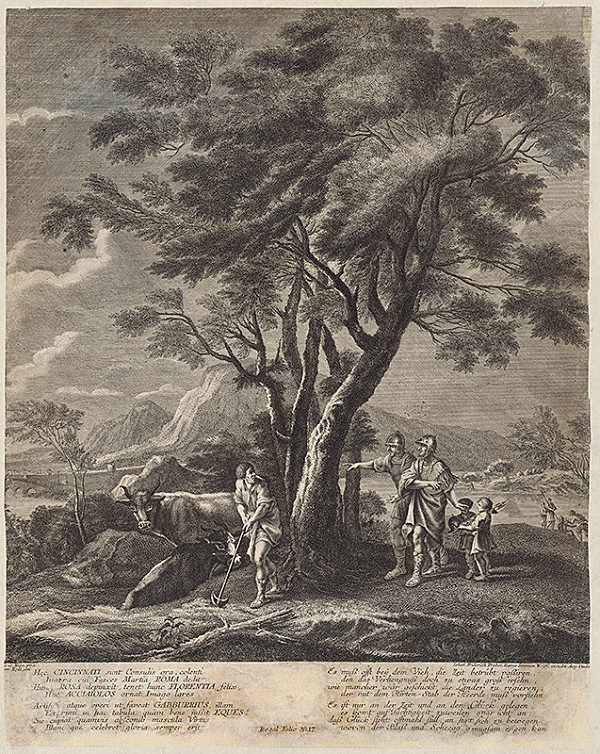 Johann Friedrich Probst, Salvator Rosa, Tommaso Redi – Scéna z rímskeho vidieka